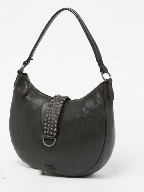 Sac PortÃ© Ã©paule Toscane Cuir Basilic pepper Noir toscane BTOS03 vue secondaire 2