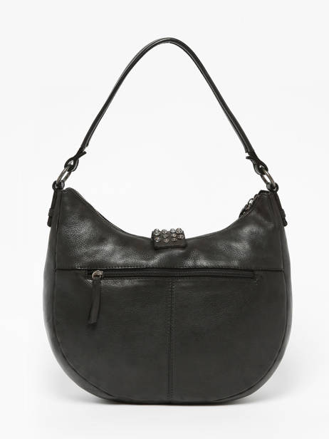 Sac PortÃ© Ã©paule Toscane Cuir Basilic pepper Noir toscane BTOS03 vue secondaire 4