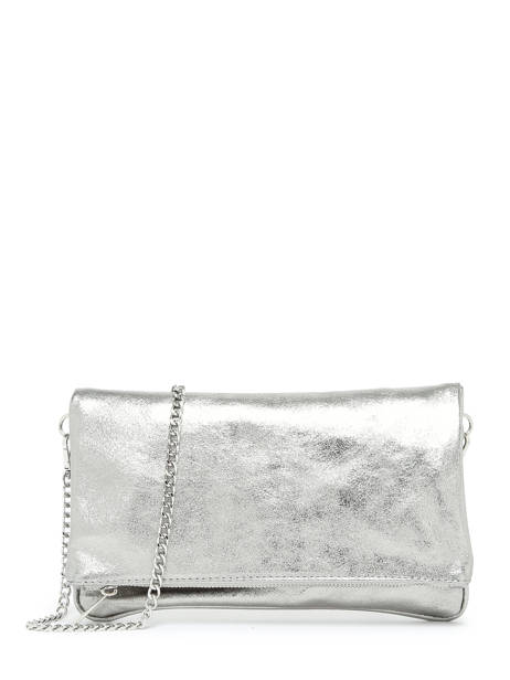Sac BandouliÃ¨re Nine Cuir Milano Argent nine NI22112N
