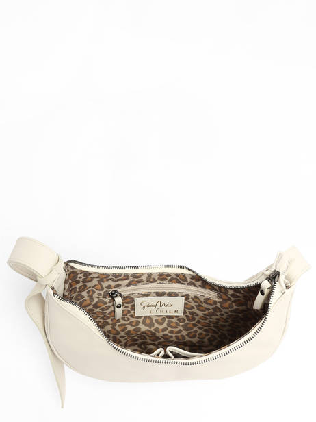 Sac BandouliÃ¨re Sosoomao Cuir Etrier Blanc sosoomao ECSO057M vue secondaire 3