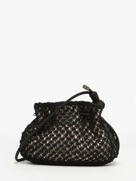 Sac BandouliÃ¨re Tanaisie Jute Woomen Noir tanaisie WTAN07 vue secondaire 4