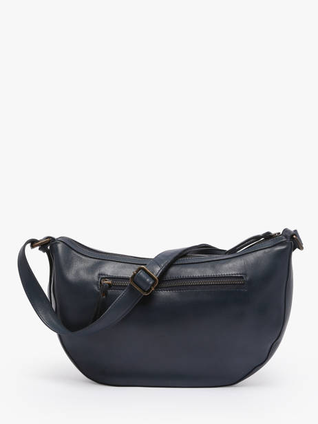 Sac BandouliÃ¨re Cow Cuir Basilic pepper Bleu cow BCOW71 vue secondaire 4