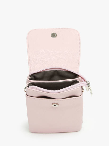 Sac Bandoulière Grained Miniprix Rose grained F3609 vue secondaire 3