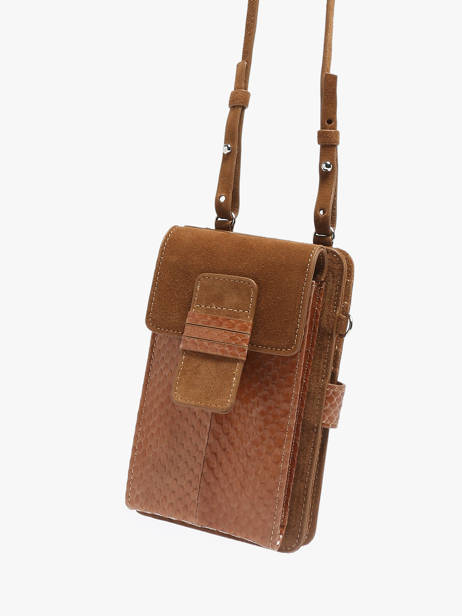 Étui Téléphone Cuir Great by sandie Beige new zack SNA vue secondaire 2