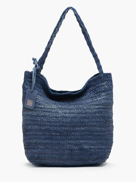 Sac PortÃ© Ã©paule Heritage Cuir Biba Bleu heritage RUB1L