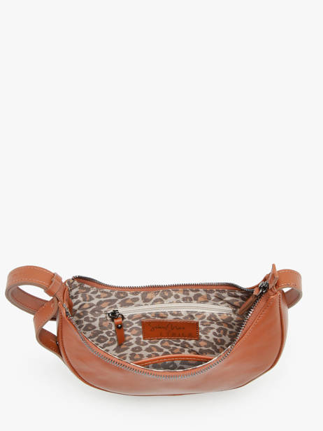 Sac BandouliÃ¨re S Sosoomao Cuir Etrier Marron sosoomao ECSO057S vue secondaire 3