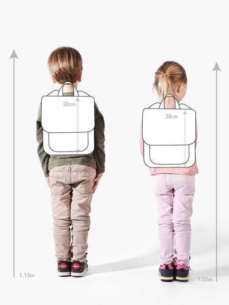Mini Sac Ã  Dos Kidzroom Beige paris tattle and tales 4313 vue secondaire 1