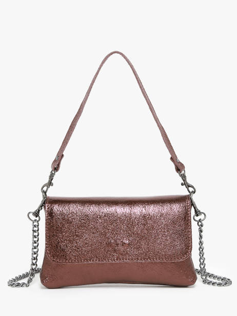 Sac BandouliÃ¨re Nine Cuir Milano Marron nine NI24063