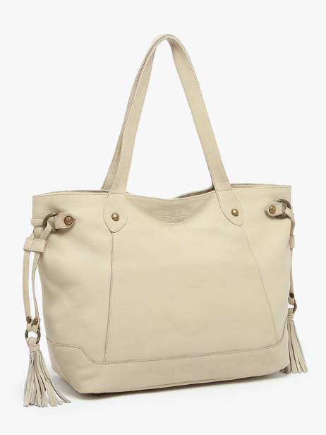 Sac PortÃ© Ã©paule Cow Cuir Basilic pepper Beige cow 155N vue secondaire 2