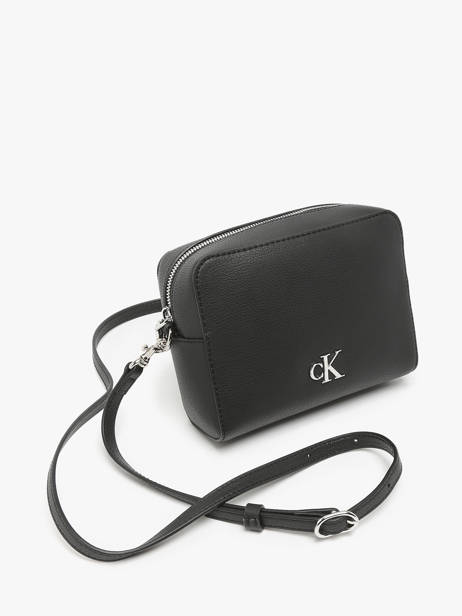 Sac BandouliÃ¨re Minimal Mono Polyester RecyclÃ© Calvin klein jeans Noir minimal mono K612719 vue secondaire 2