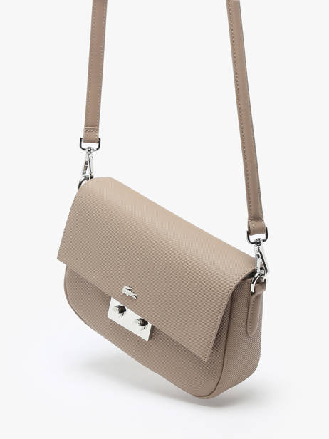 Sac BandouliÃ¨re Daily City Lacoste Beige daily city NF4757DZ vue secondaire 2