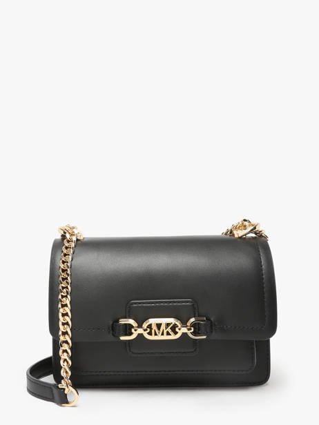 Sac BandouliÃ¨re Heather Cuir Michael kors Noir heather S2G7HC0L