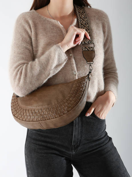 Sac BandouliÃ¨re Winter Tresse Miniprix Beige winter tresse 6003 vue secondaire 1