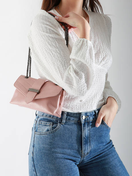 Sac BandouliÃ¨re Jana Amour Cuir Etrier Rose jana amour EJAM002R vue secondaire 1