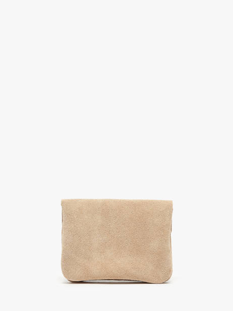 Porte-monnaie Cuir Milano Beige velvet VE23091 vue secondaire 2