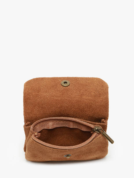 Porte-monnaie Cuir Milano Marron velvet VE23091 vue secondaire 1