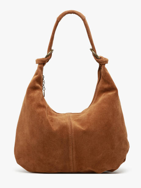 Sac Porté épaule Velvet Cuir Milano Orange velvet VE24111