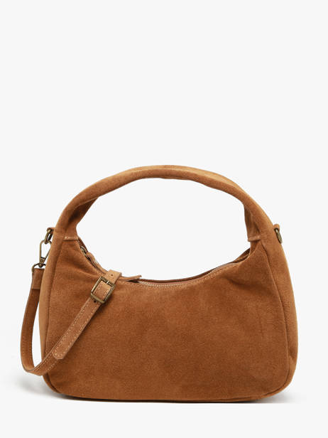 Sac Ã  Main Velvet Cuir Milano Marron velvet VE24114