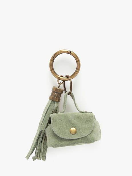 Porte-clefs Cuir Milano Vert velvet VE24112