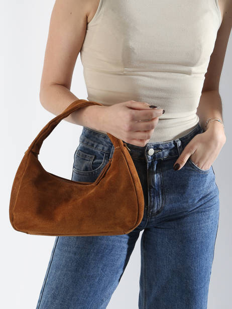 Sac Ã  Main Velvet Cuir Milano Marron velvet VE24114 vue secondaire 1