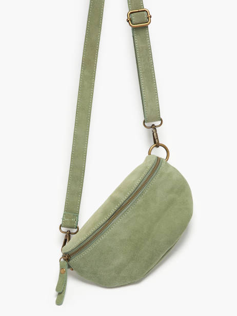 Sac Banane Milano Vert velvet VE19091 vue secondaire 2