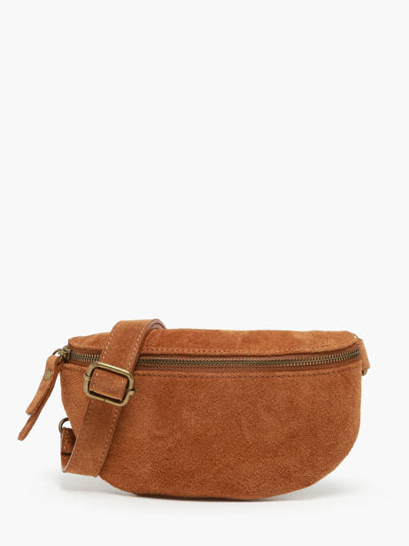 Sac Banane Milano Marron velvet VE19091