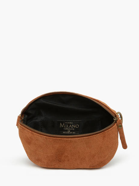 Sac Banane Milano Marron velvet VE19091 vue secondaire 3