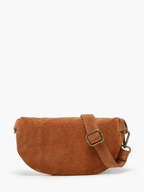 Sac Banane Milano Marron velvet VE19091 vue secondaire 4