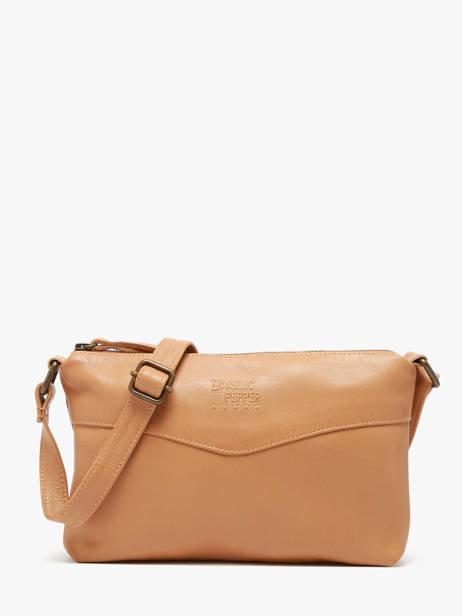 Sac BandouliÃ¨re Cow Cuir Basilic pepper Marron cow BCOW68