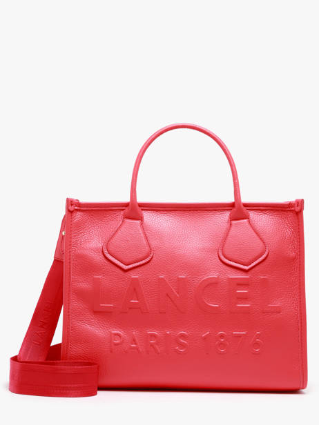Cabas ZippÃ© M Jour Cuir Lancel Rouge jour A12996