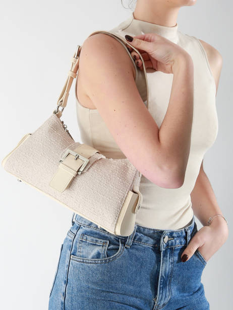 Sac PortÃ© Ã©paule Estival Polyester Vanessa wu Beige estival MA0128 vue secondaire 1