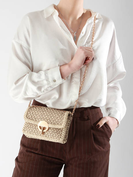 Sac BandouliÃ¨re Moon Cuir Vanessa bruno Beige moon 15V40326 vue secondaire 1