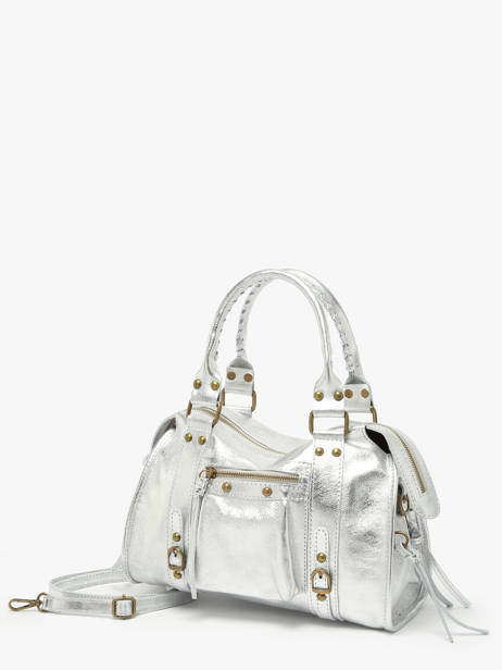 Sac Porté épaule Nine Cuir Milano Argent nine NI24092 vue secondaire 2