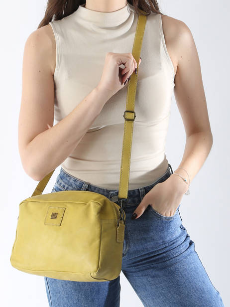 Sac Bandoulière Heritage Cuir Biba Jaune heritage BT24 vue secondaire 1