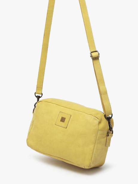 Sac Bandoulière Heritage Cuir Biba Jaune heritage BT24 vue secondaire 2