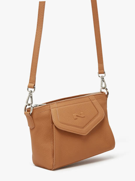Sac Bandoulière Vanilla Cuir Nathan baume Marron candy 7 vue secondaire 2