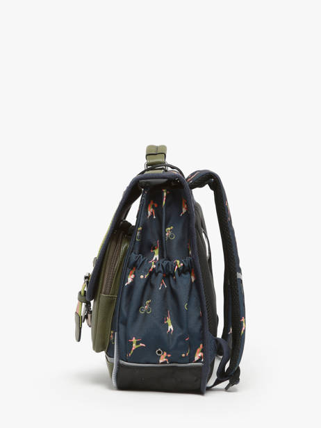 Cartable 2 Compartiments Cameleon Vert vintage urban 27 vue secondaire 2