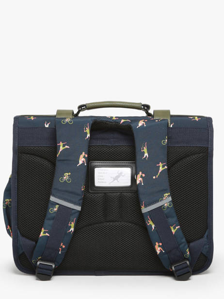 Cartable 2 Compartiments Cameleon Vert vintage urban 27 vue secondaire 4