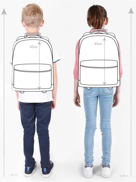 Sac A Dos Ã  Roulettes 2 Compartiments Tann's Bleu les fantaisies f 73325 vue secondaire 1