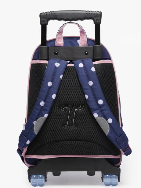 Sac A Dos Ã  Roulettes 2 Compartiments Tann's Bleu les fantaisies f 73325 vue secondaire 4