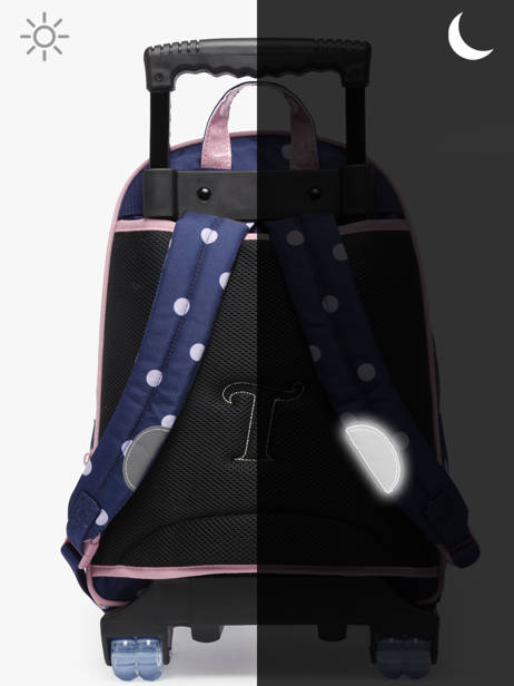 Sac A Dos Ã  Roulettes 2 Compartiments Tann's Bleu les fantaisies f 73325 vue secondaire 6
