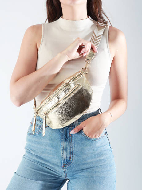 Sac Banane Miniprix Or sangle R1926 vue secondaire 1