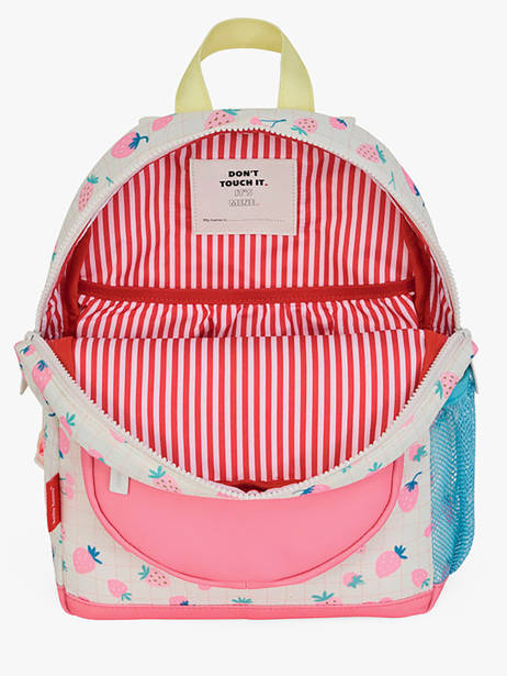Sac Ã  Dos Hello hossy Blanc cool kids O6 vue secondaire 3