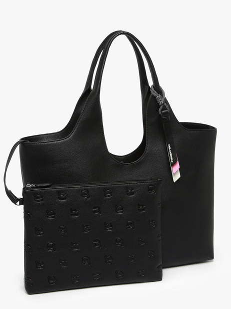 Sac PortÃ© Ã©paule K Ikon Polyurethane Karl lagerfeld Noir k ikon A3W30096 vue secondaire 2
