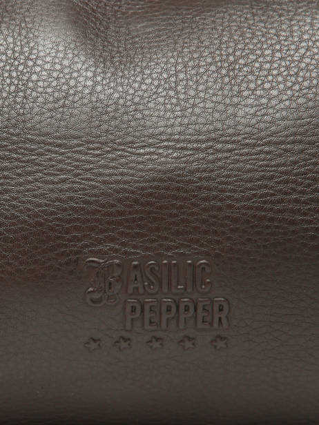 Sac Porté Main Cow Cuir Basilic pepper Marron cow BCOW22 vue secondaire 5