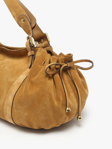 Sac Porté épaule Folk Cuir Gerard darel Beige folk DCS01407 vue secondaire 5