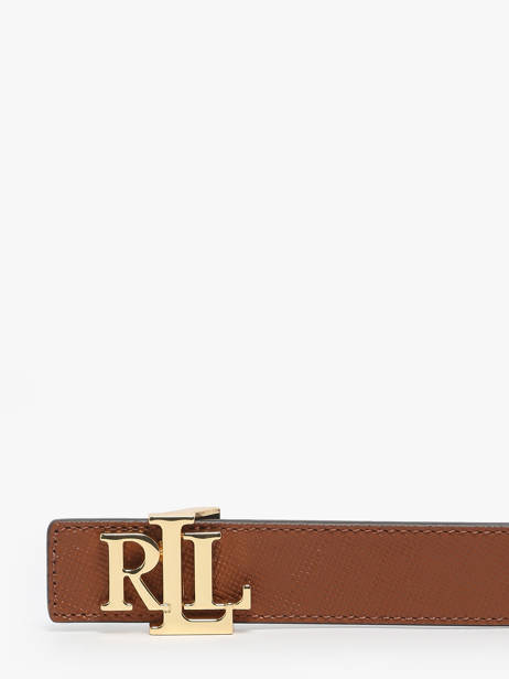 Ceinture Femme Réversible M 30 En Cuir Saffiano Lauren ralph lauren Marron elmswood 12974558 vue secondaire 1
