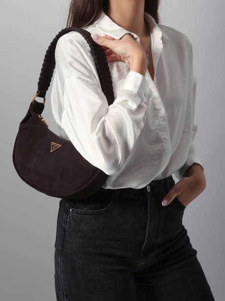 Sac Bandoulière Amita Cuir Guess Marron amita SB953972 vue secondaire 1