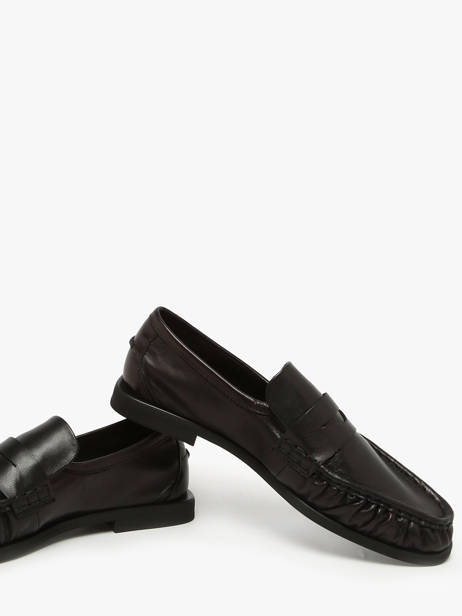 Mocassins En Cuir Pavement Noir women 24139 vue secondaire 2