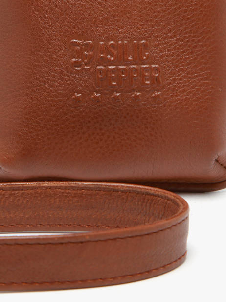 Étui Téléphone Cuir Basilic pepper Marron cow BCOW88 vue secondaire 5